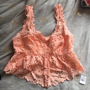 Aerie Bralette Lacey Crop Top
